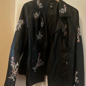 Pre-Owned Alfani Woman Faux Leather Motorcycle Jacket